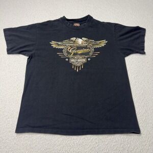 Harley Davidson Men's Shirt Graphic Black Wellington New Zealand American Sz M